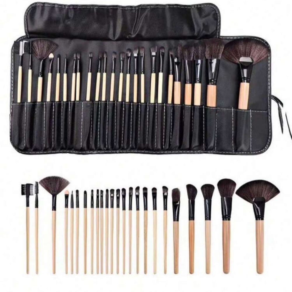 Professional 24 piece Makeup Brush Set with Travel Case NEW 🏷️